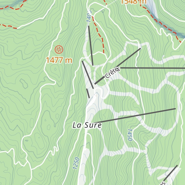 Map of Auberge de la Poya