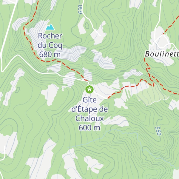Map of Gîte d'Étape de Chaloux