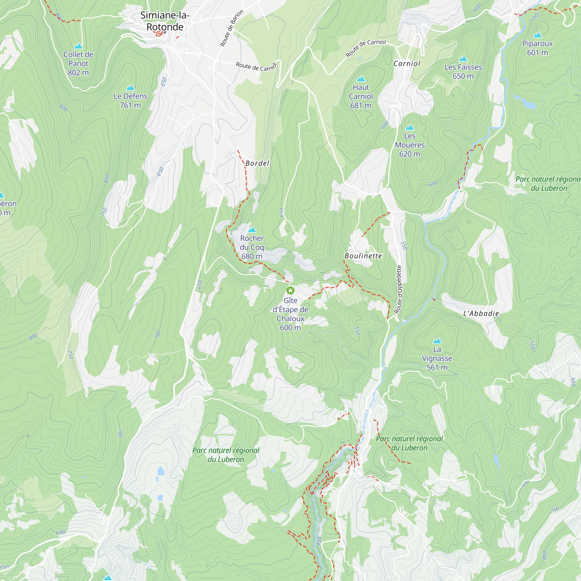 Gîte d'Étape de Chaloux map