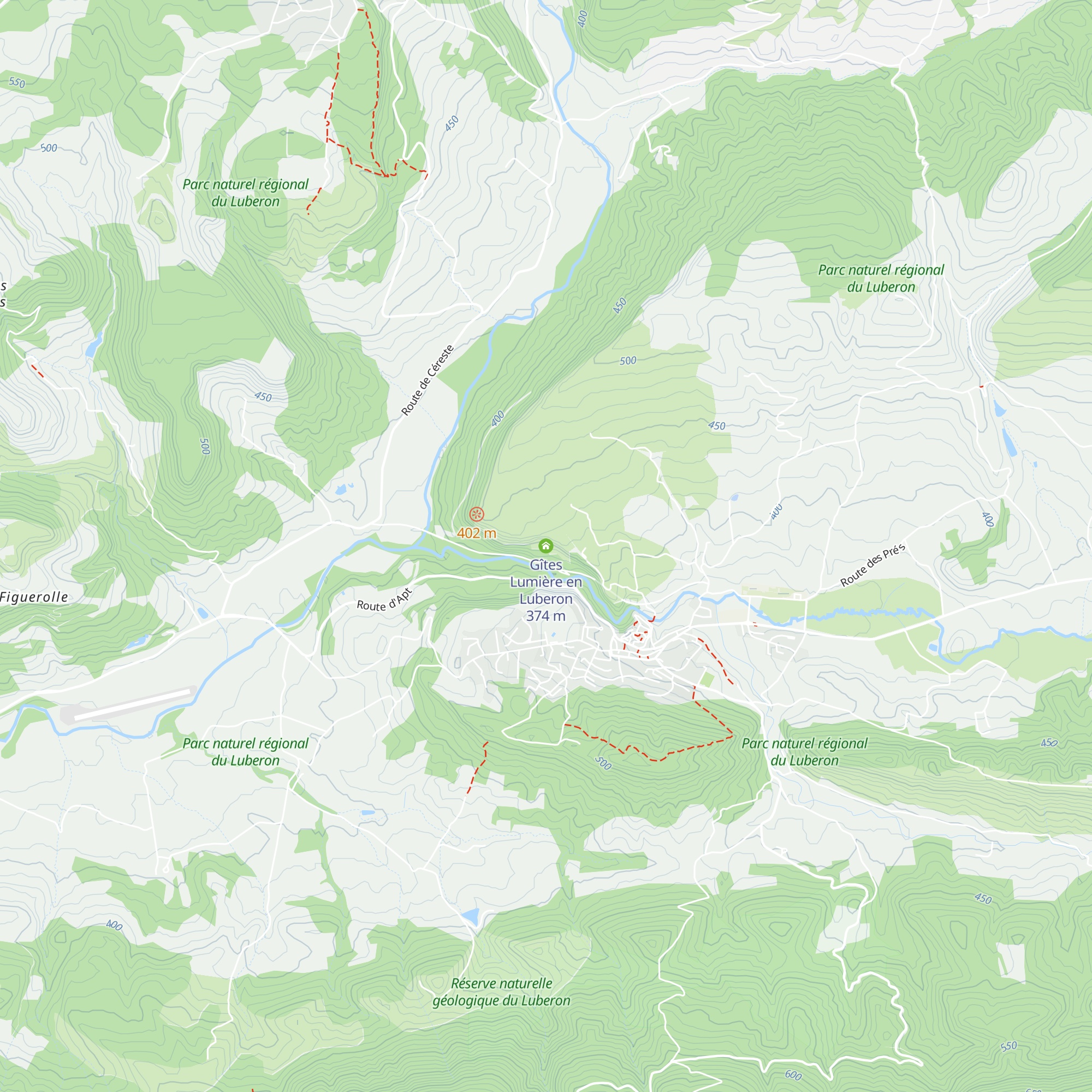 Gîtes Lumière en Luberon map