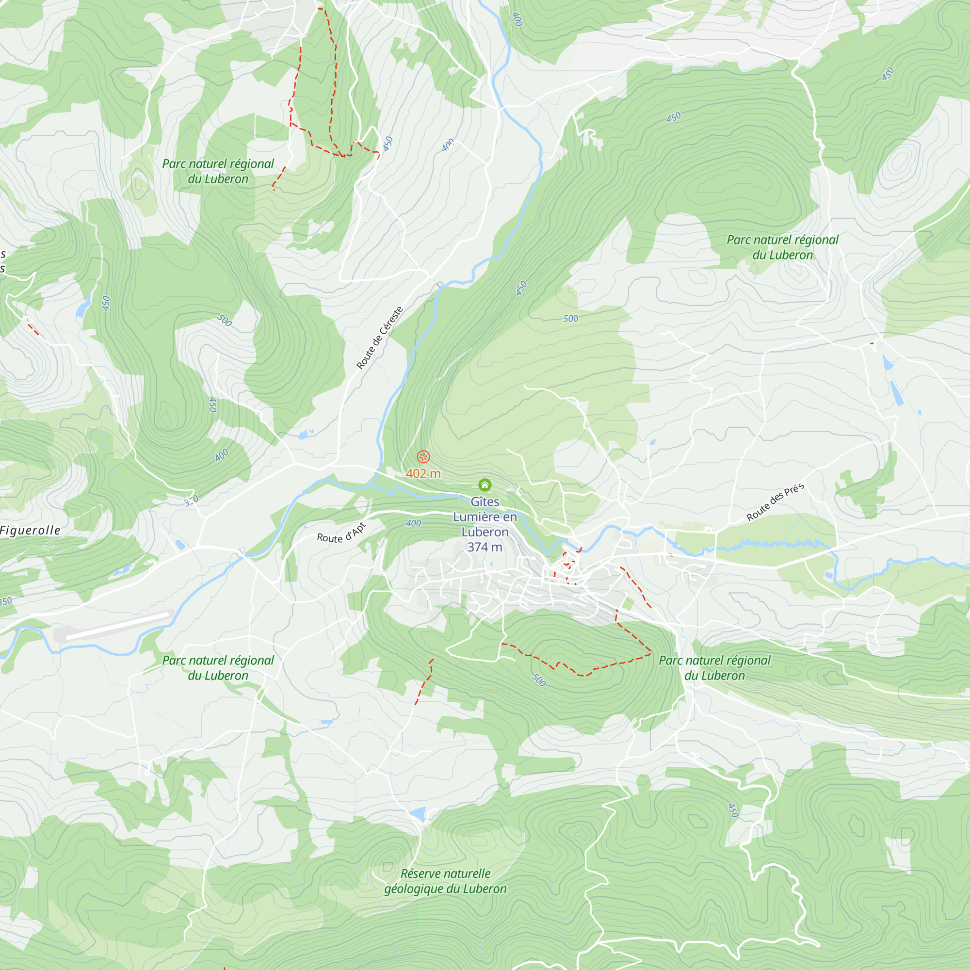 Gîtes Lumière en Luberon map