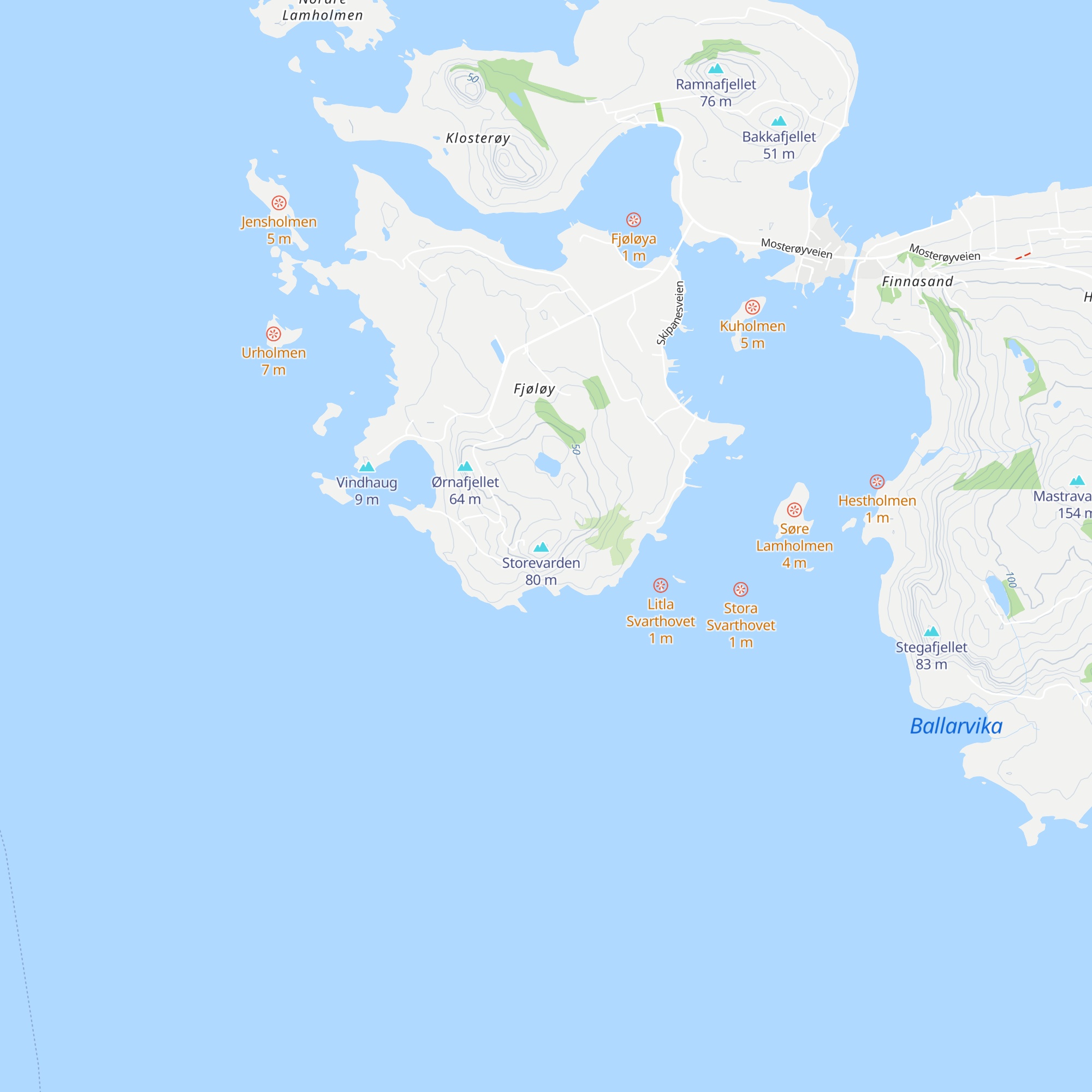 Fjøløy map