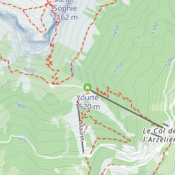 Map of Yourte