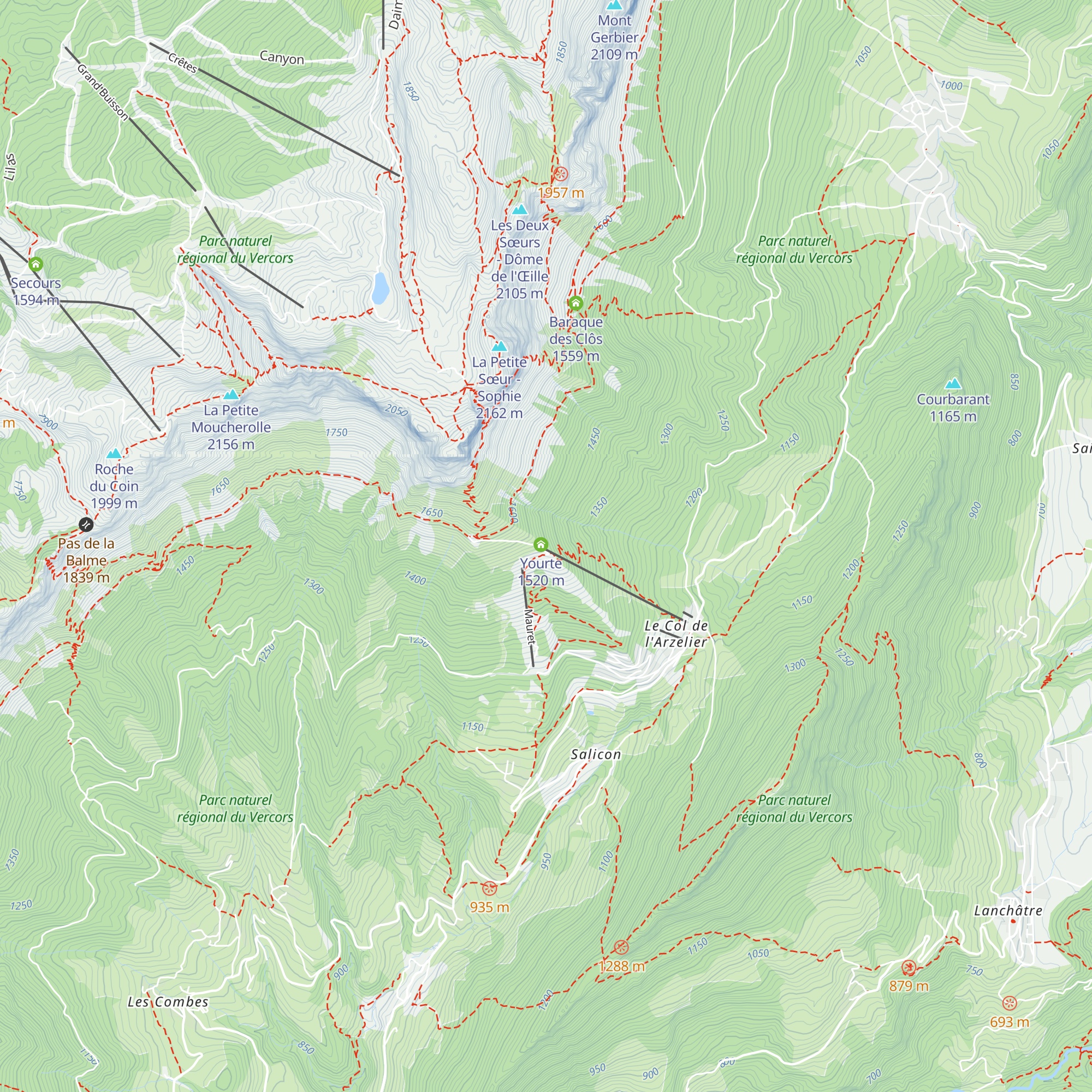 Refuge de la Soldanelle map