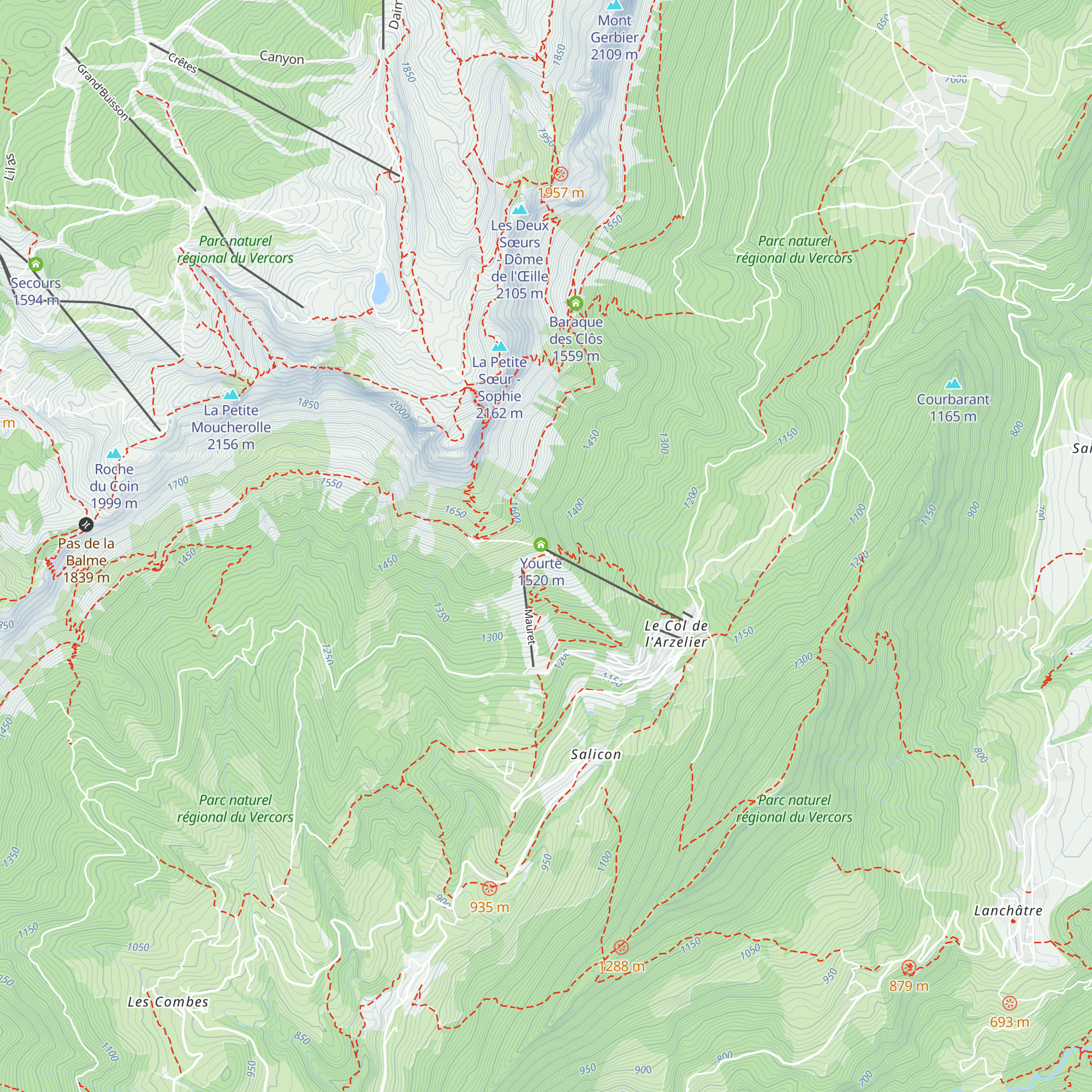 Refuge de la Soldanelle map