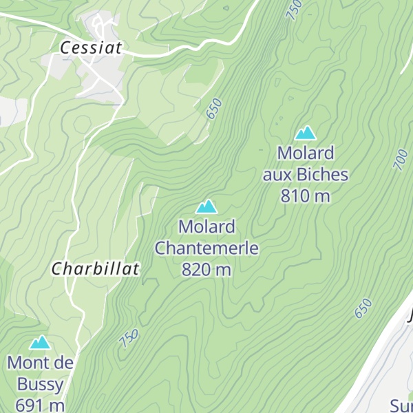 Map of Molard Chantemerle