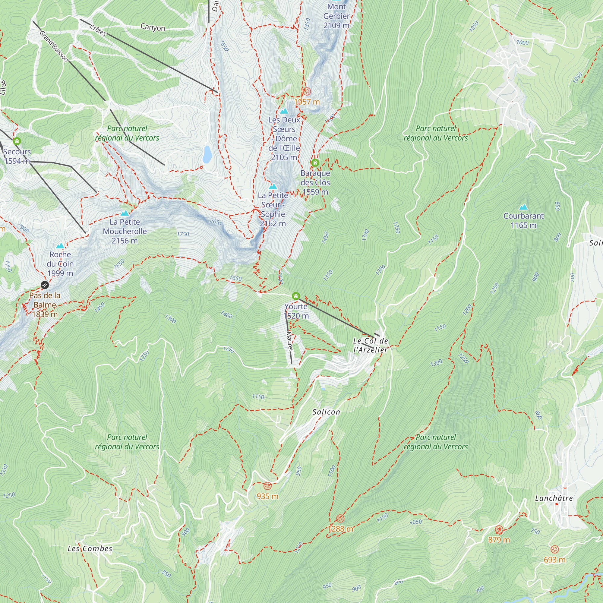 La Soldanelle map