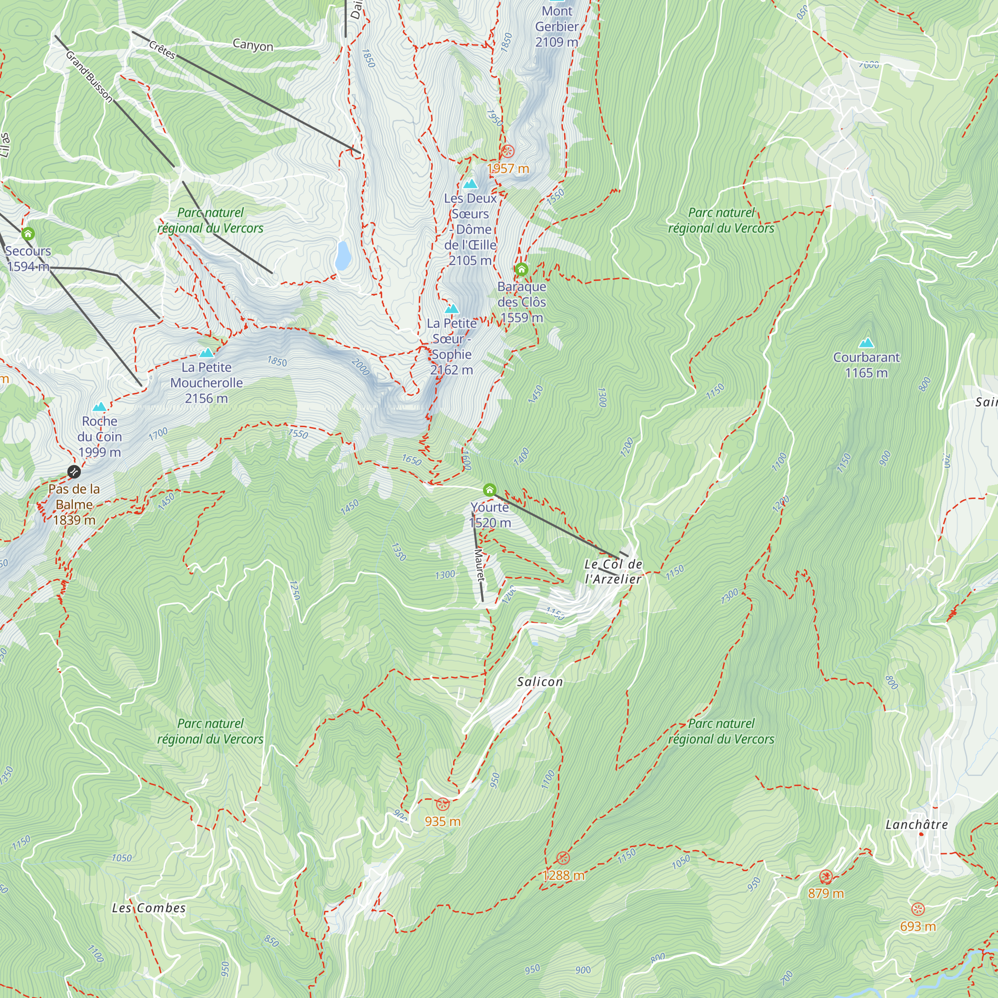 La Soldanelle map