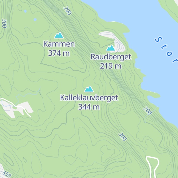 Map of Kalleklauvberget