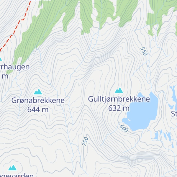 Map of Gråfjellet