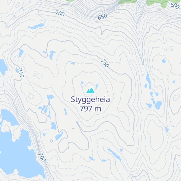 Map of Styggeheia