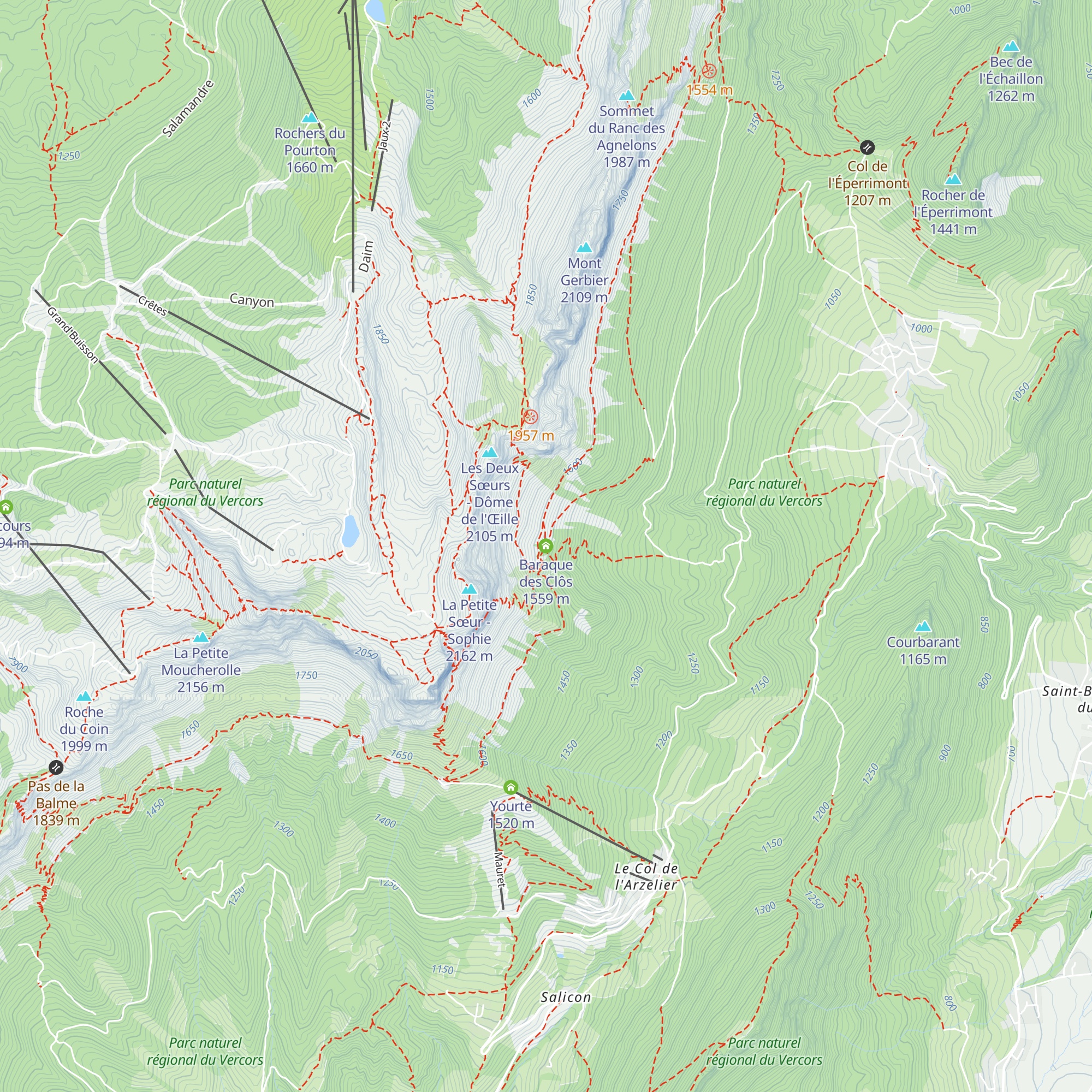 Baraque des Clôs map