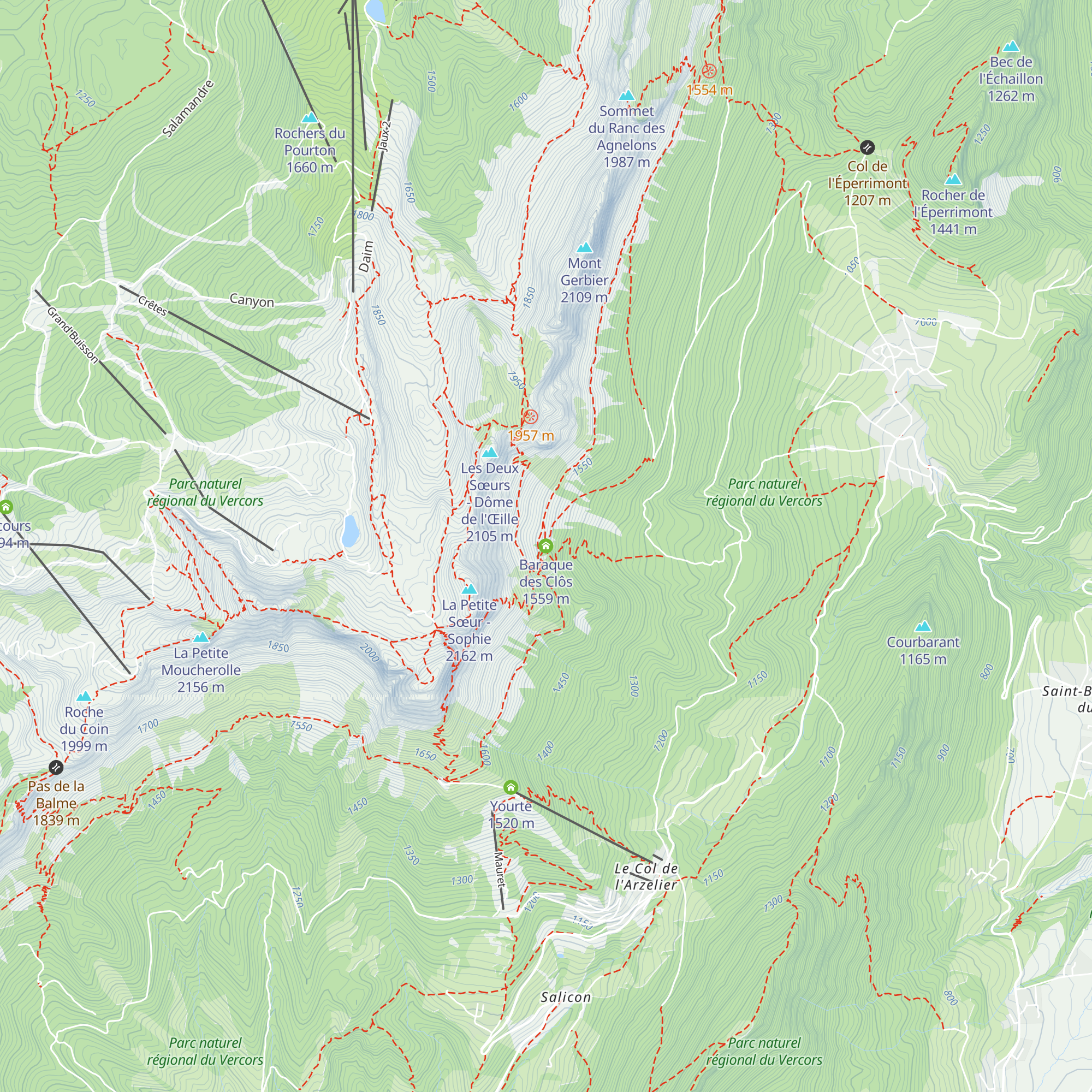 Baraque des Clôs map