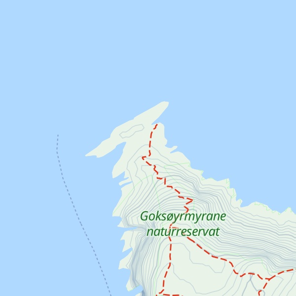Map of Runde fyr