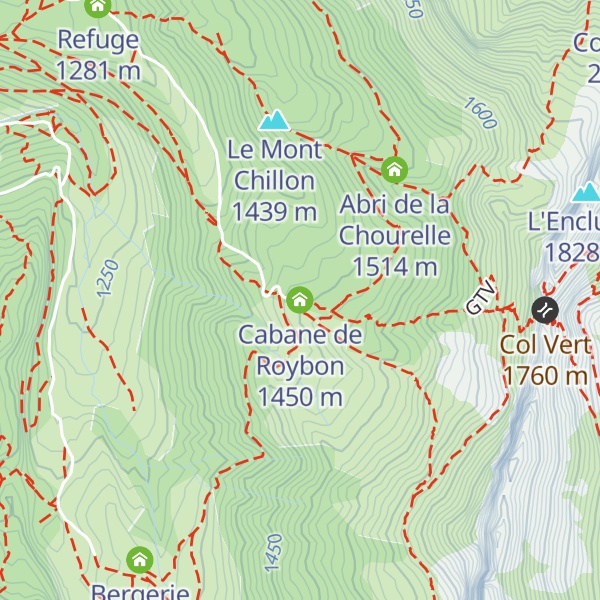 Map of Cabane de Roybon