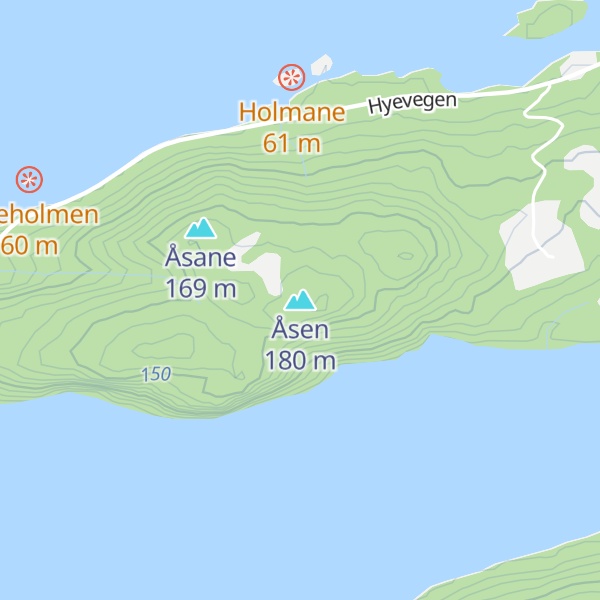 Map of Åsen
