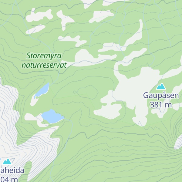 Map of Mosevassryggen