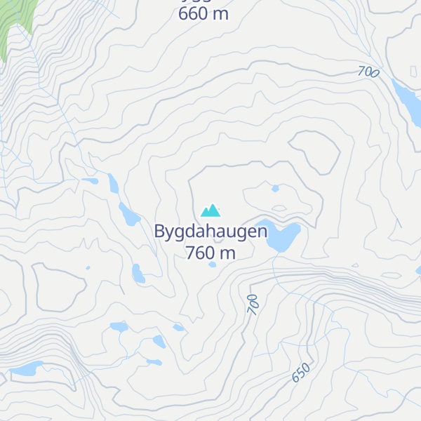 Map of Bygdahaugen