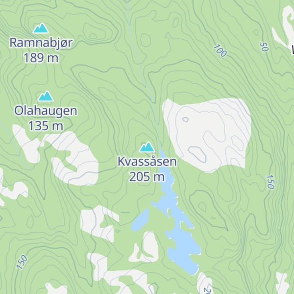 Map of Kvassåsen