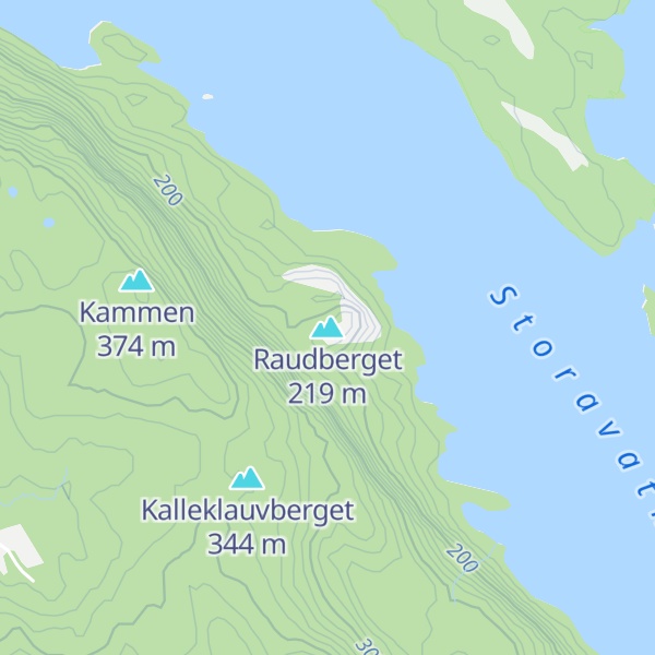 Map of Raudberget