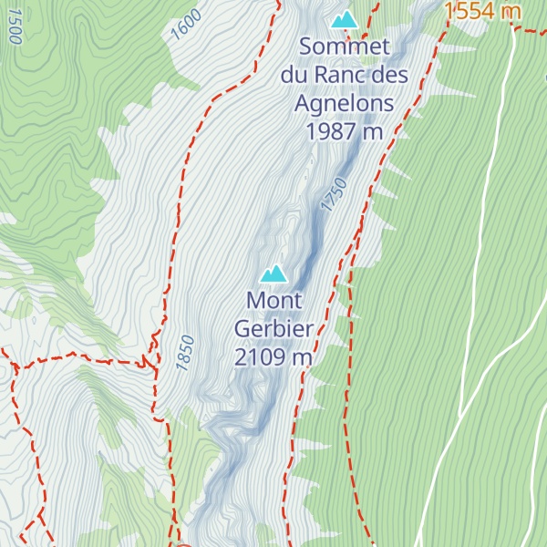 Map of Mont Gerbier