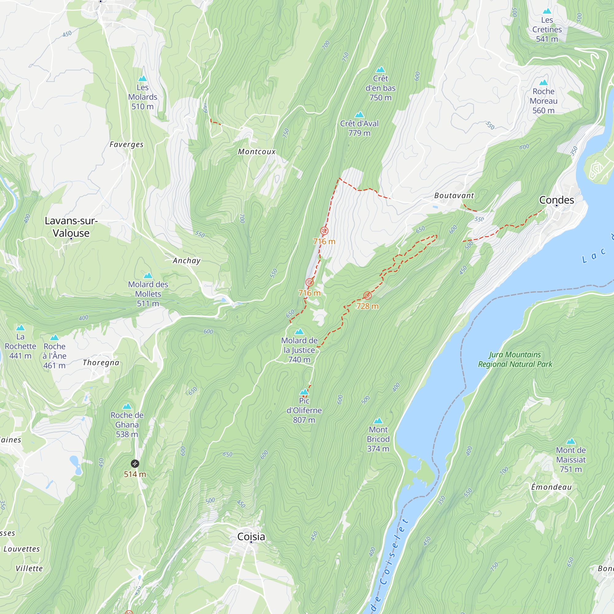 Abri du Molard de la Justice map