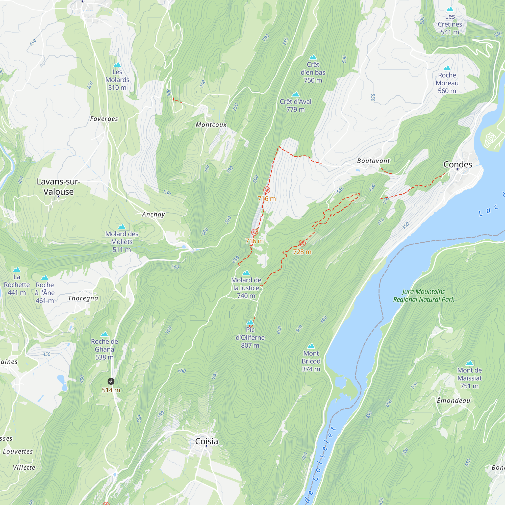 Abri du Molard de la Justice map