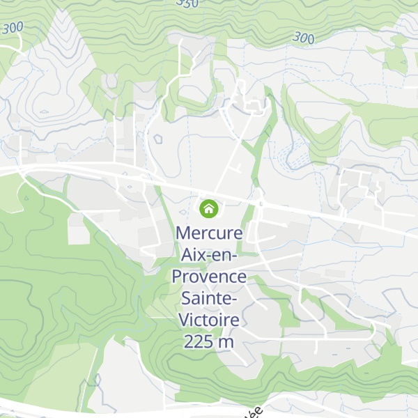 Map of Mercure Aix-en-Provence Sainte-Victoire