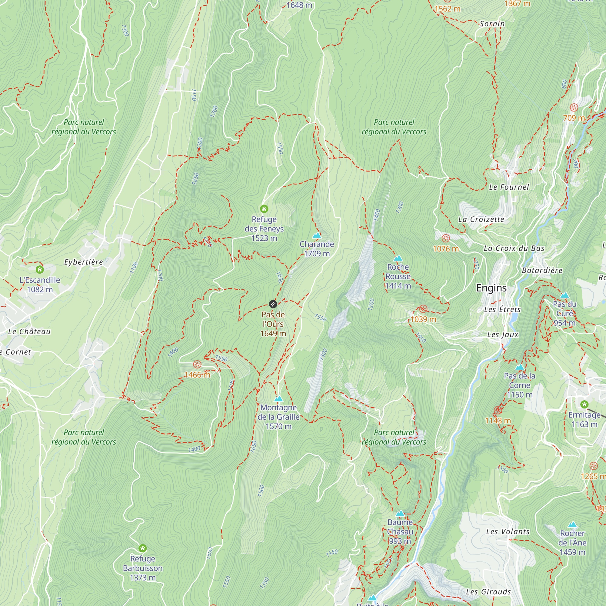 Gite d'alpage de la Molière map