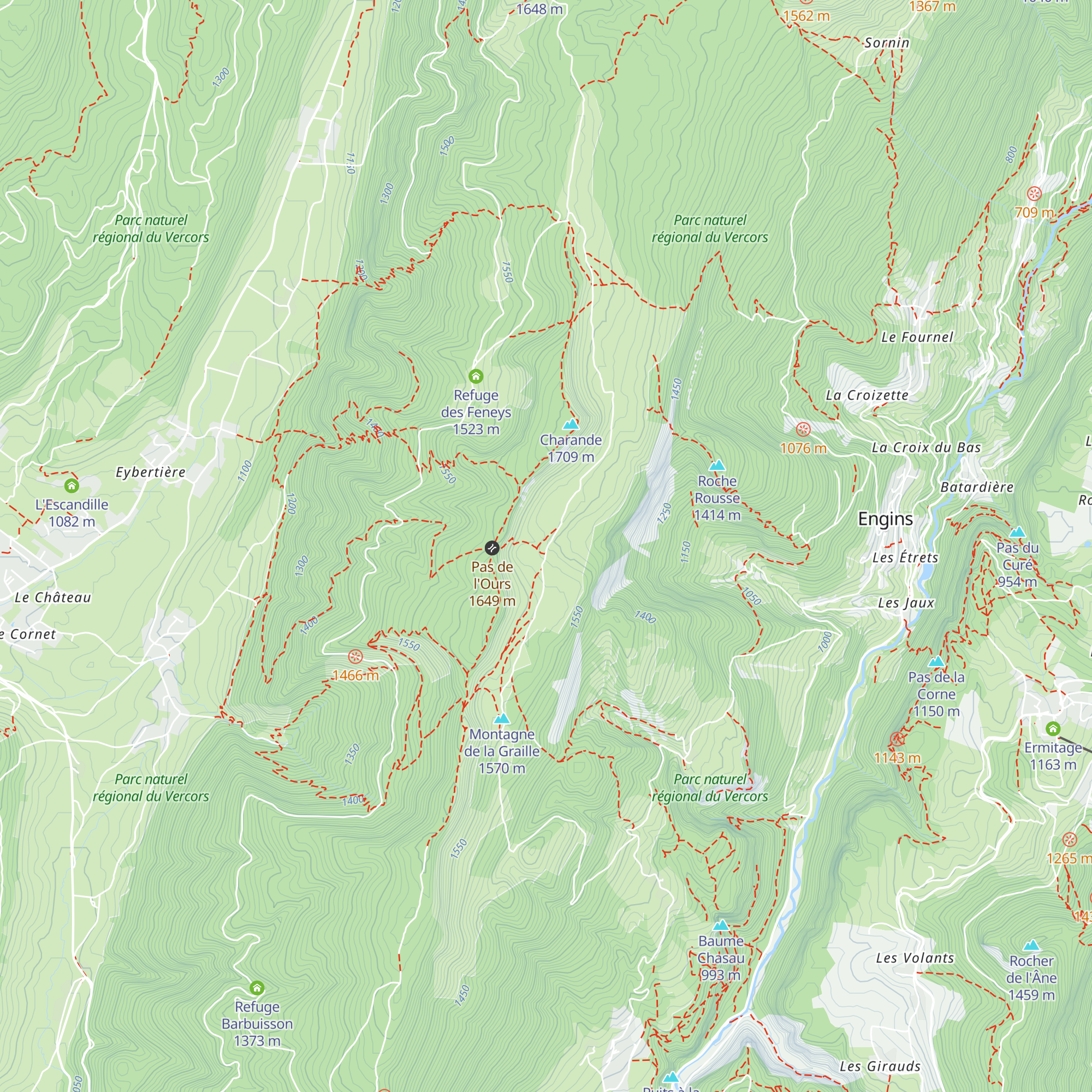 Gite d'alpage de la Molière map
