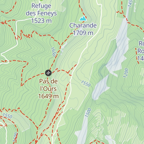 Map of Gite d'alpage de la Molière