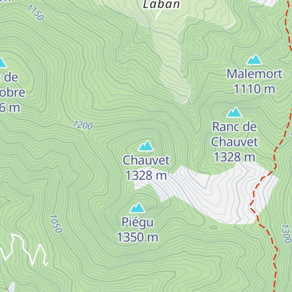 Map of Chauvet