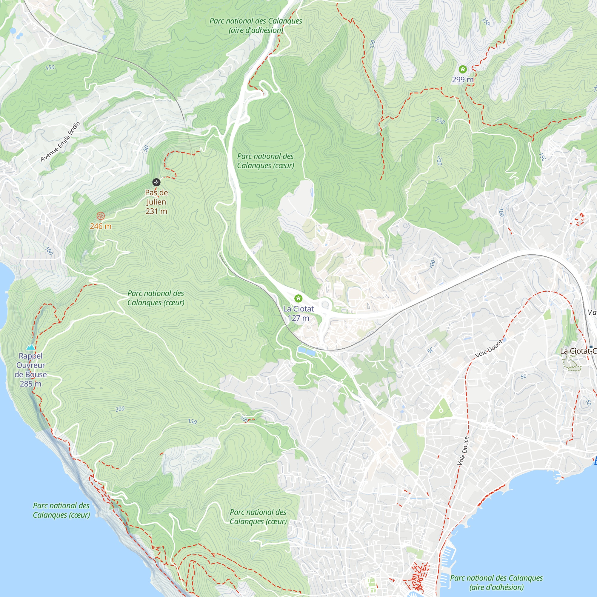 La Ciotat map