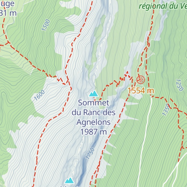 Map of Sommet du Ranc des Agnelons