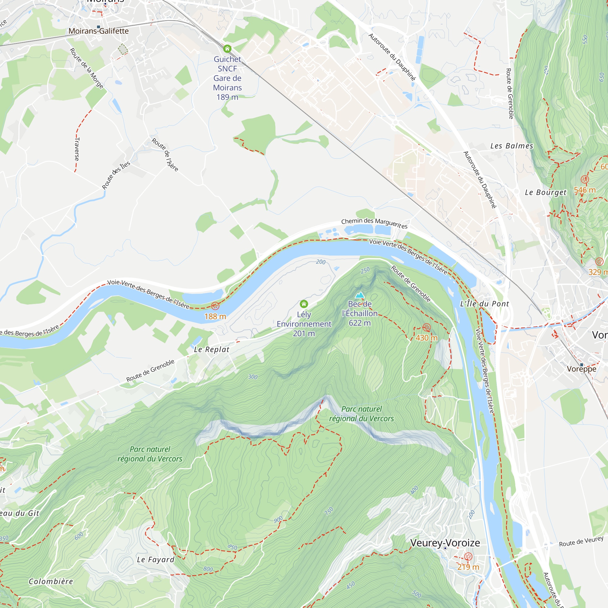 Lély Environnement map