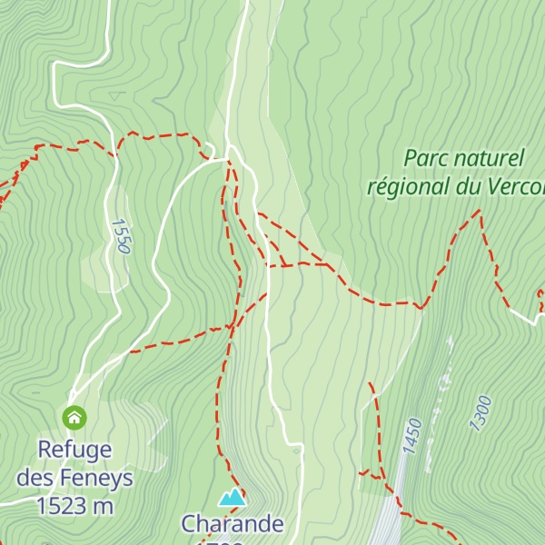 Map of Cabane sous le Tracollet