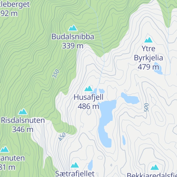 Map of Husafjell