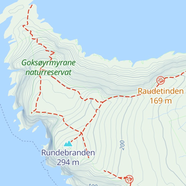 Map of Storehaugen