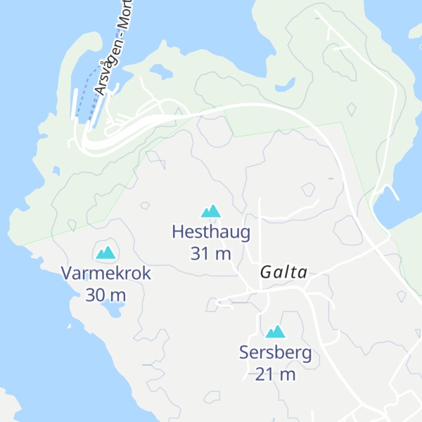 Map of Hesthaug