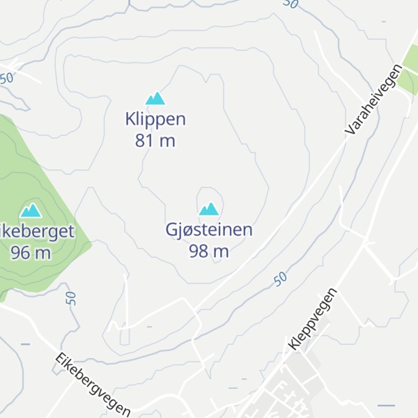 Map of Gjøsteinen