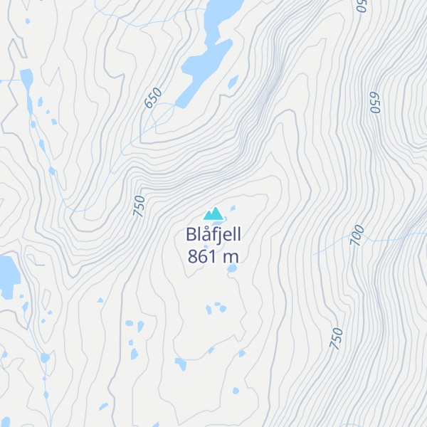Map of Blåfjell
