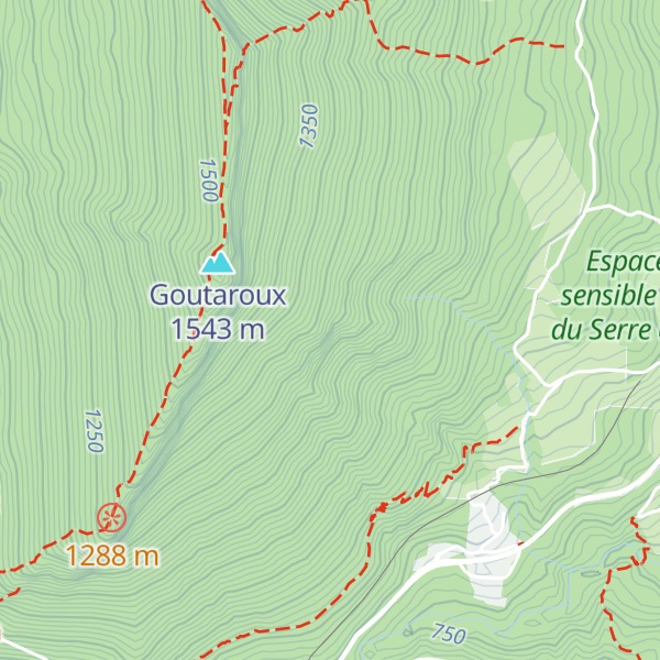 Map of Les Charennes
