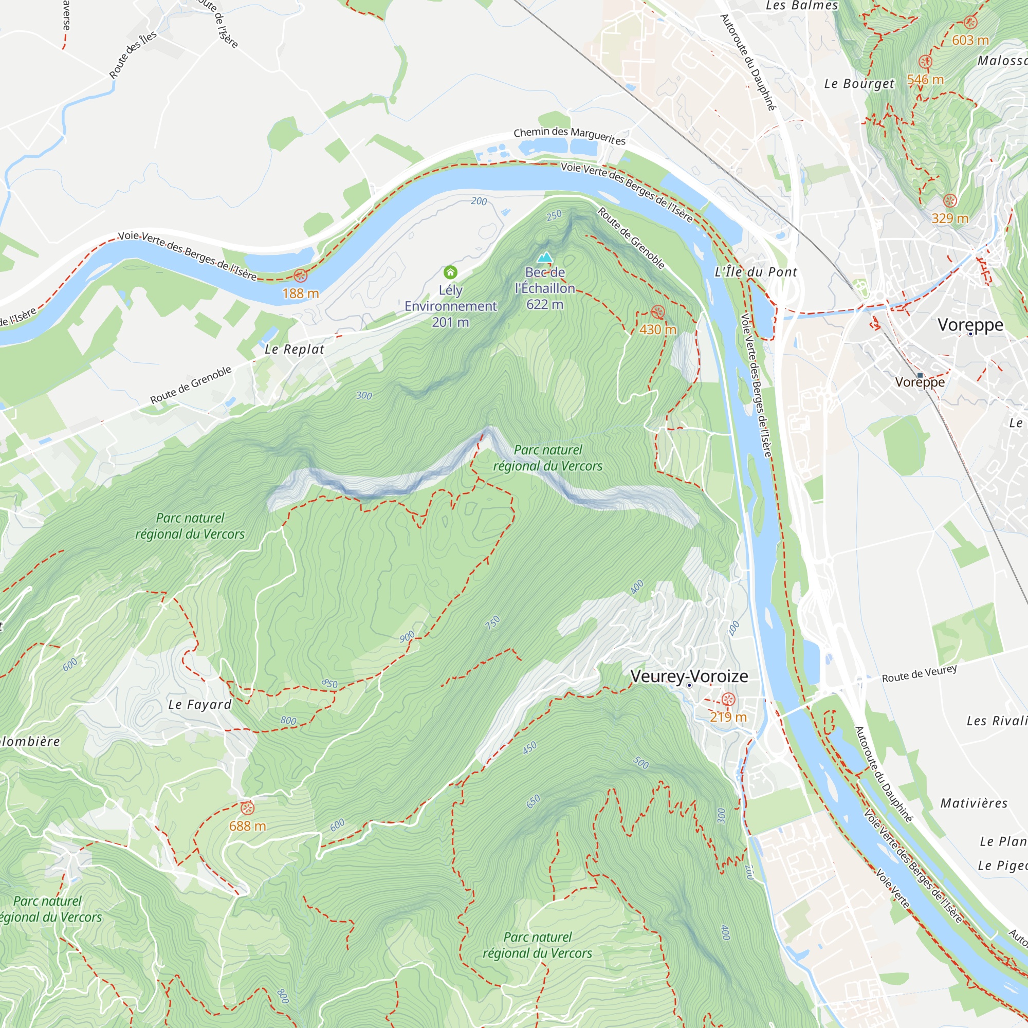 Cabane de Renardière map