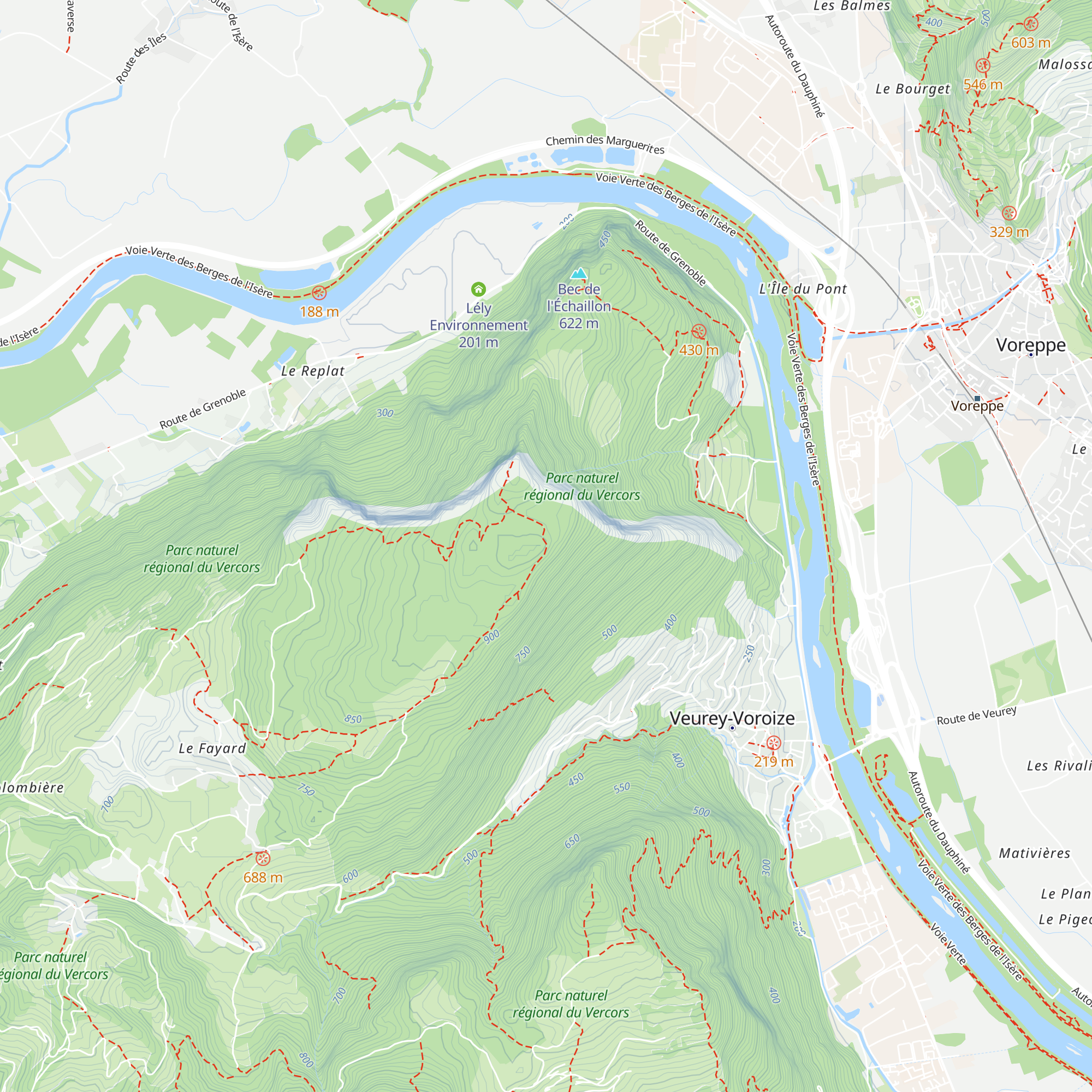 Cabane de Renardière map