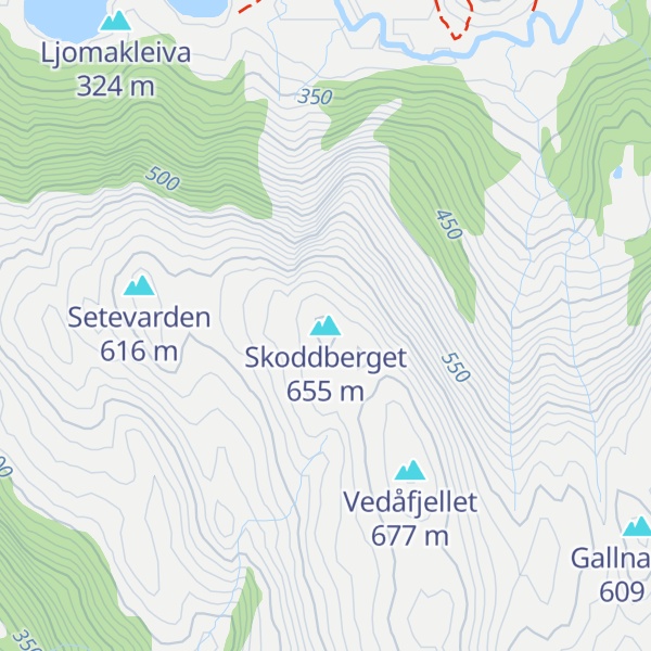 Map of Skoddberget