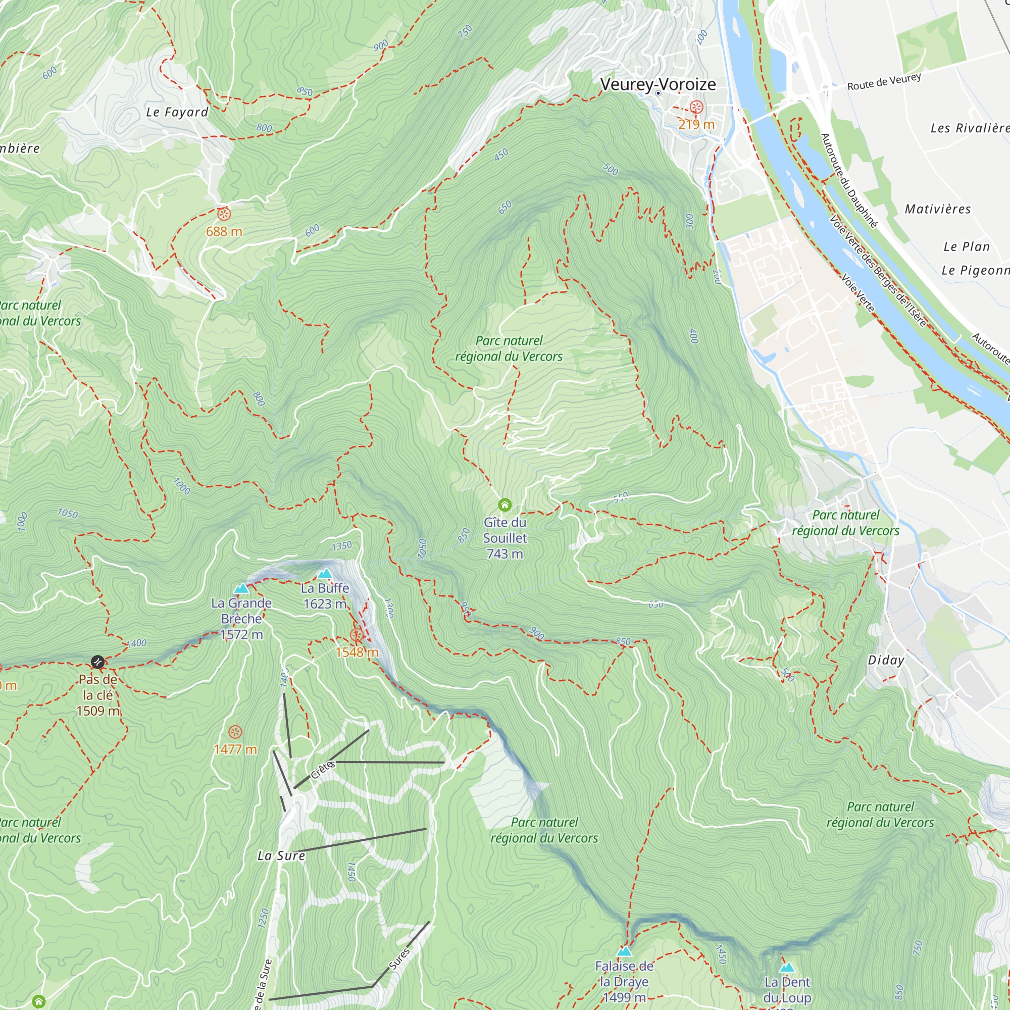 Gîte du Souillet map