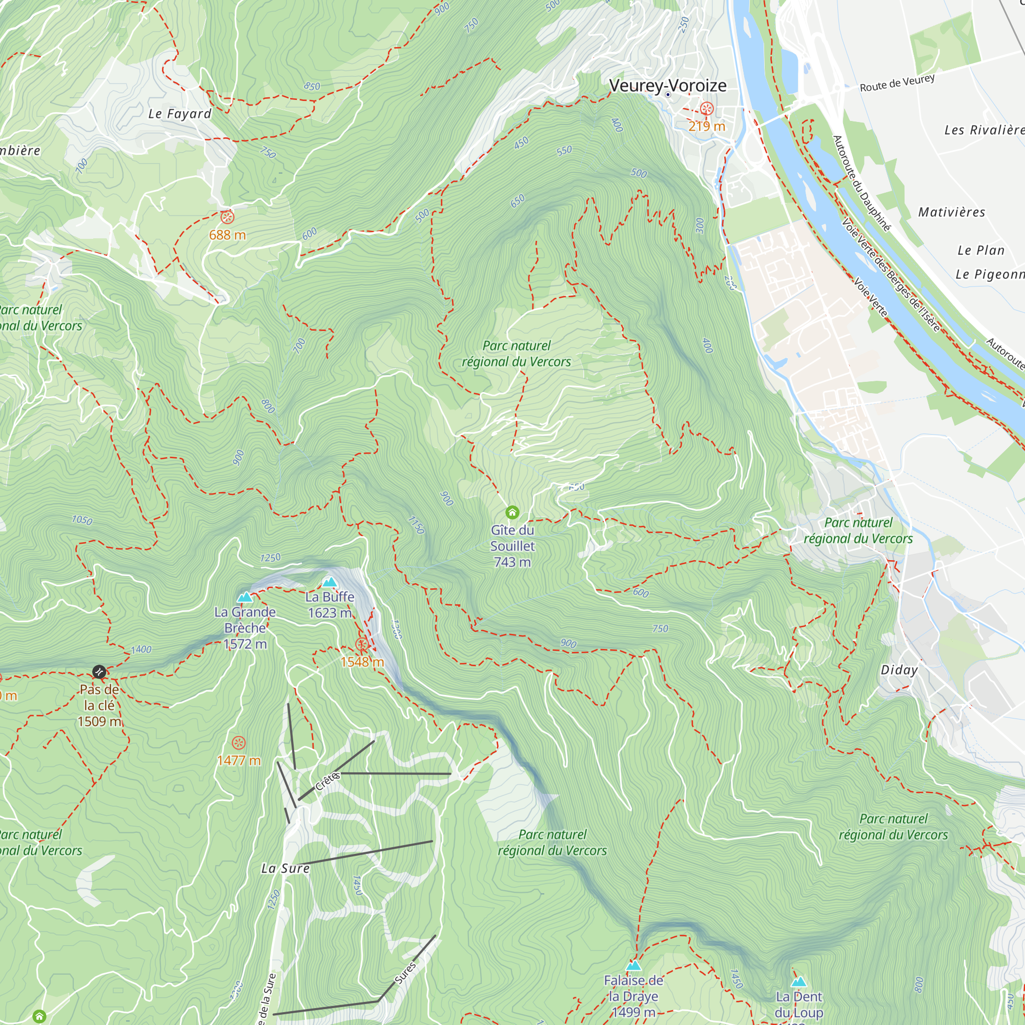 Gîte du Souillet map