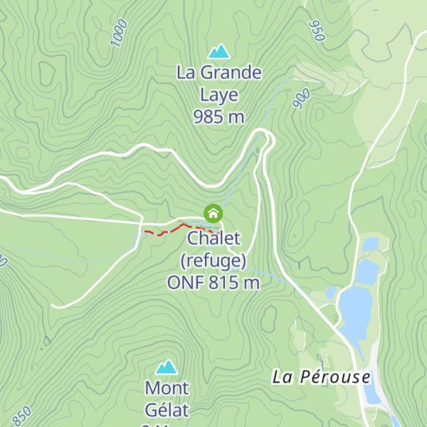 Map of Chalet (refuge) ONF
