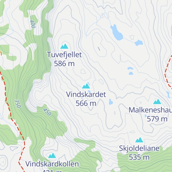 Map of Vindskardet