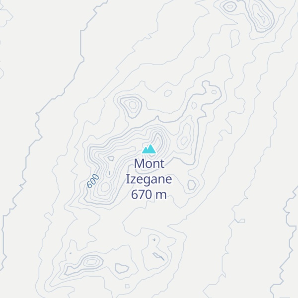 Map of Mont Izegane